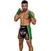 FIGHTERS - Pantalones Muay Thai / Elite Fighters / Negro-Verde