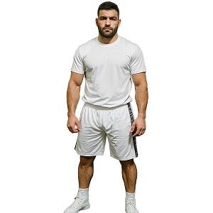 FIGHT-FIT - Fitness Shorts / Weiss / Small