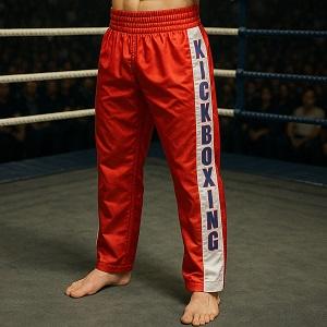 FIGHT-FIT - Kick-Boxing Hosen / Satin / Kick-Boxing / Rot / XXS