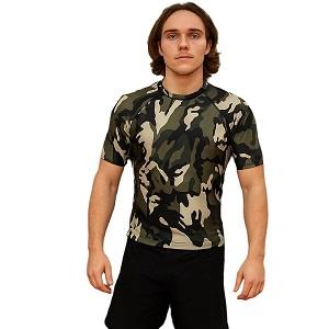 FIGHTERS - Rash Guard / Camouflage / XS  (- 155 cm 12 - 16 Jahre)